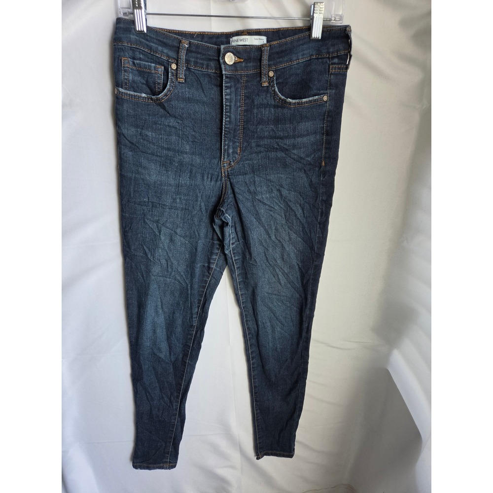 Nine West Super Skinny Jeans Womens  Blue Dark Wash Skinny High Rise